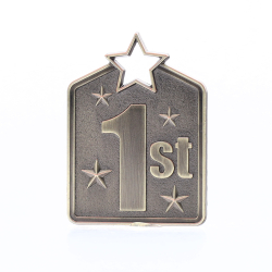 Shield Medal 1st Place 60mm