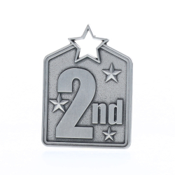 Shield Medal 2nd Place 60mm