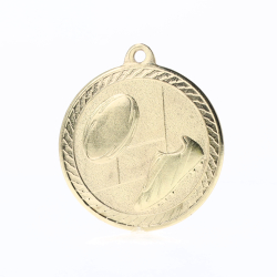 Chevron Rugby Medal 50mm - Gold