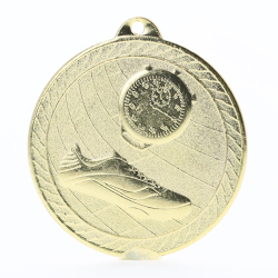 Chevron Track Medal 50mm - Gold