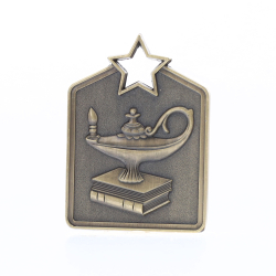 Shield Academic Medal 60mm Gold 