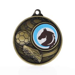 Global Soccer Logo Medal 50mm Gold 