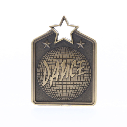 Shield Medal Dance 60mm Gold