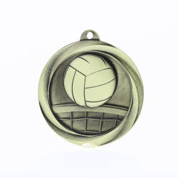 Econo Volleyball Medal 50mm Gold