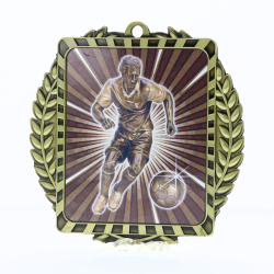 Lynx Wreath Soccer Male Medal Gold