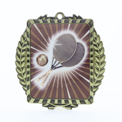 Lynx Wreath Tennis Medal Gold