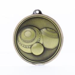 Triumph Lawn Bowls Medal 50mm Gold