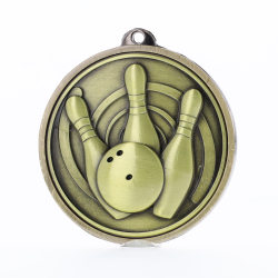 Triumph Tenpin Medal 50mm Gold