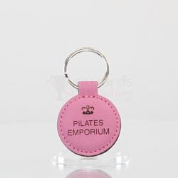Leatherette Keychain - Pink