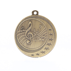 Music Wayfare Medal Gold 50mm