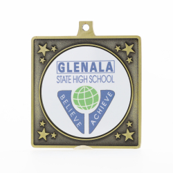 Jubilee Personalised Medal 62mm Gold