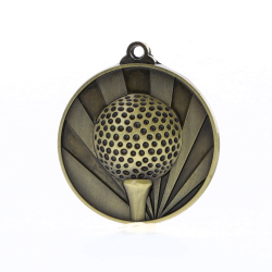Sunrise Golf Medal 50mm Gold