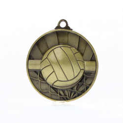 Sunrise Volleyball Medal 50mm Gold