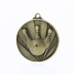 Sunrise Tenpin Medal 50mm Gold