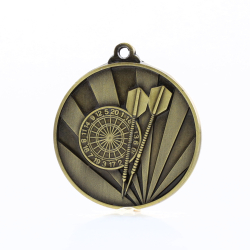 Sunrise Darts Medal 50mm Gold