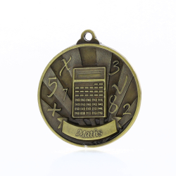 Sunrise Maths Medal 50mm Gold