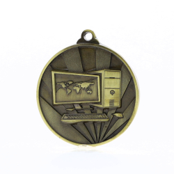 Sunrise Computer Medal 50mm Gold