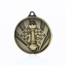 Sunrise Chess Medal 50mm Gold