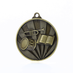 Sunrise Band Medal 50mm Gold