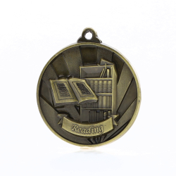 Sunrise Reading Medal 50mm Gold