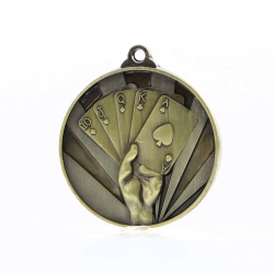 Sunrise Poker Medal 50mm Gold