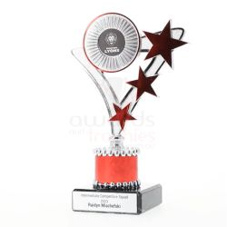 Hierro Star Silver/Red 180mm