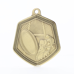 Rugby Falcon Medal Gold 65mm
