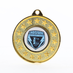 Personalised Starry Medal Gold 50mm