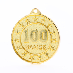 100 Games Starry Medal Gold 50mm