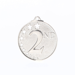 Star Medal Second Place Silver 50mm
