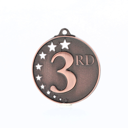 Star Medal Third Place Bronze 50mm