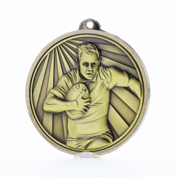 Triumph Rugby Male Medal 55mm Gold