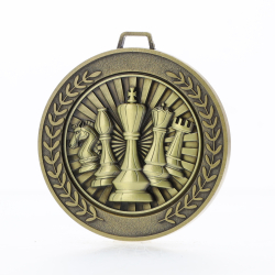 Heavyweight Chess Medal 70mm Gold