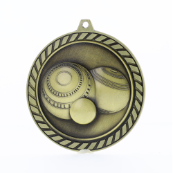 Venture Lawn Bowls Medal Gold 60mm