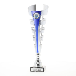 Gauntlet Cup Silver/Blue 325mm