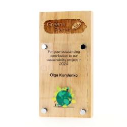 Eco Timber Acrylic Banner 200mm