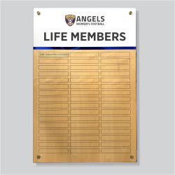 Sovereign Timber & Acrylic Honour Board 890x590mm