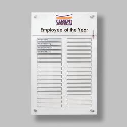 Clarity Acrylic Honour Board 900x600mm