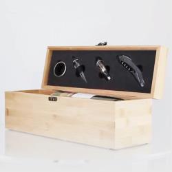 Bamboo Wine Box with Tools