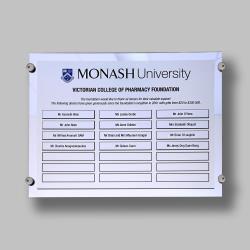 Reflection Acrylic Honour Board 600x450mm