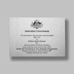 A5 Stainless Steel Plaque