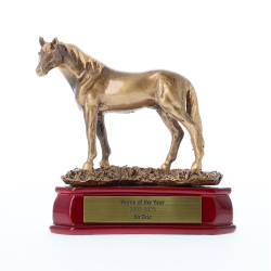 Antique Gold Horse 140mm