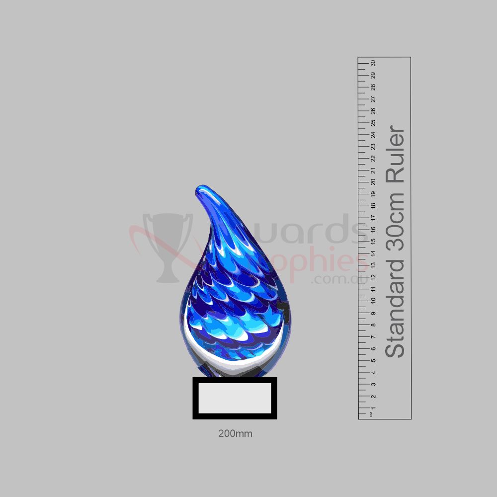 Art Glass Blue Dream 200mm 