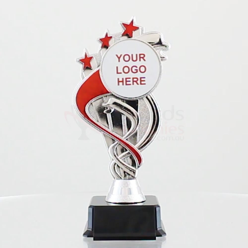 Ribbon Silver/Red 185mm