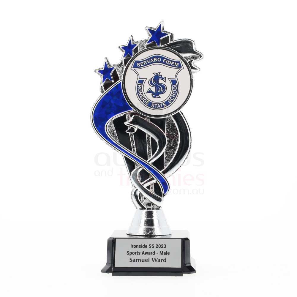 Ribbon Silver/Blue 185mm