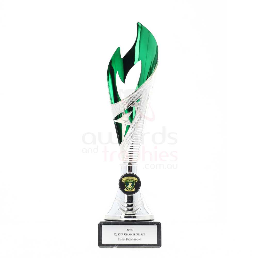 Flamenco Cup Silver/Green 310mm