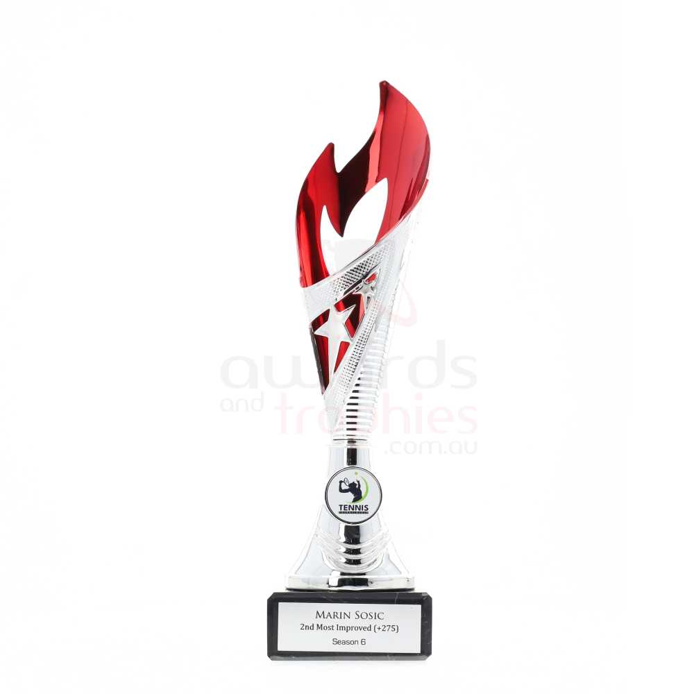 Flamenco Cup Silver/Red 310mm