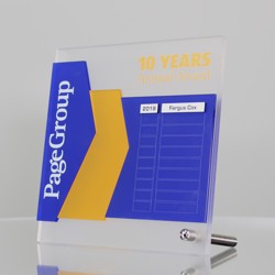 Aspire Desk Plaque - Square