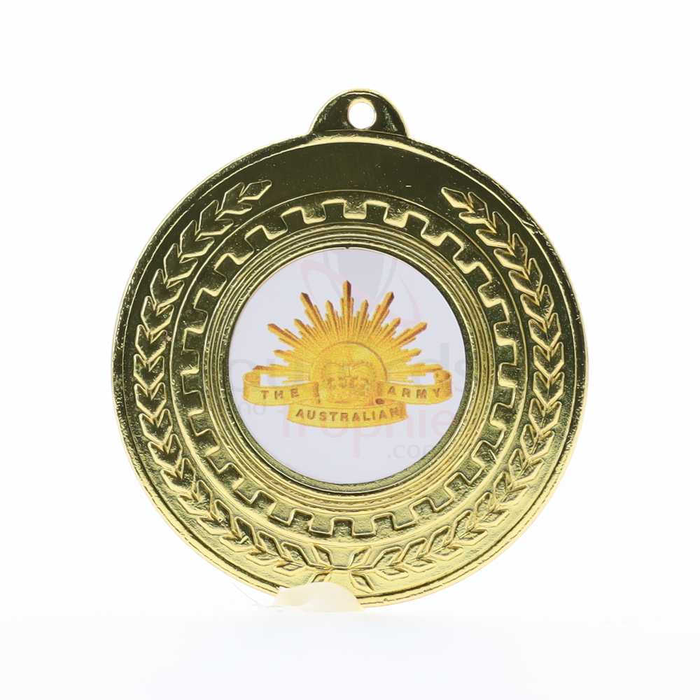 Pinion Personalised Medal 50mm - Shiny Gold