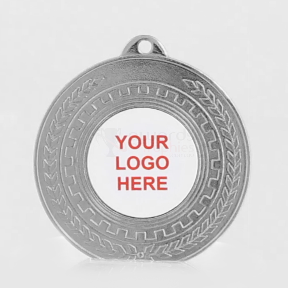 Pinion Personalised Medal 50mm - Shiny Silver